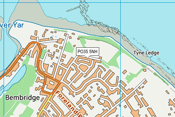 PO35 5NH map - OS VectorMap District (Ordnance Survey) PO35 5NH map - OS VectorMap District (Ordnance Survey)