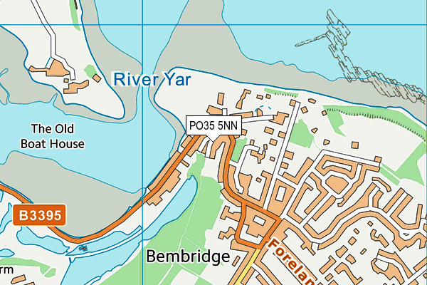 PO35 5NN map - OS VectorMap District (Ordnance Survey)
