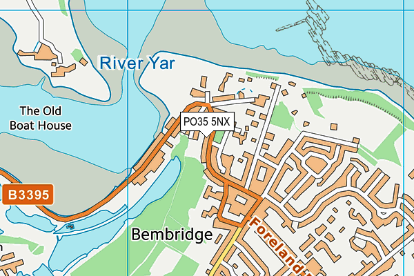 PO35 5NX map - OS VectorMap District (Ordnance Survey) PO35 5NX map - OS VectorMap District (Ordnance Survey)