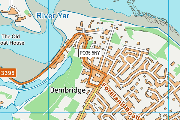 PO35 5NY map - OS VectorMap District (Ordnance Survey) PO35 5NY map - OS VectorMap District (Ordnance Survey)