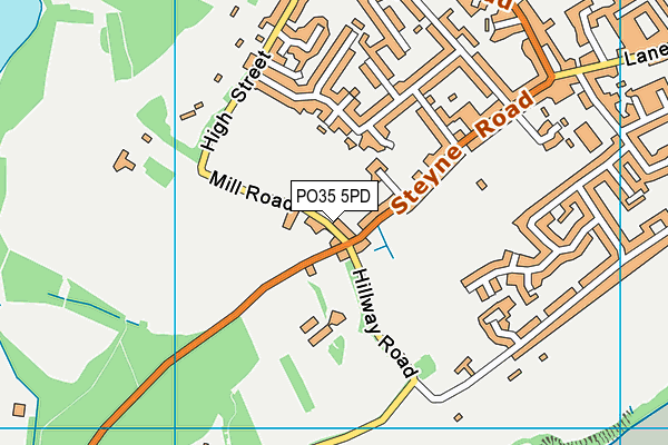 PO35 5PD map - OS VectorMap District (Ordnance Survey) PO35 5PD map - OS VectorMap District (Ordnance Survey)