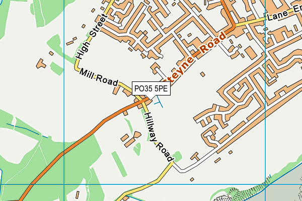 PO35 5PE map - OS VectorMap District (Ordnance Survey) PO35 5PE map - OS VectorMap District (Ordnance Survey)