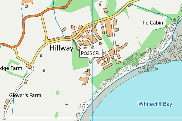 PO35 5PL map - OS VectorMap District (Ordnance Survey) PO35 5PL map - OS VectorMap District (Ordnance Survey)