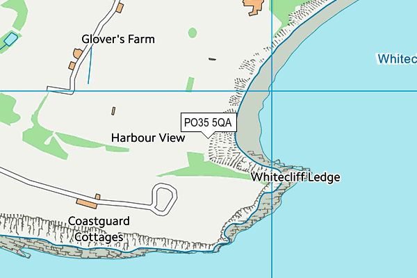 PO35 5QA map - OS VectorMap District (Ordnance Survey) PO35 5QA map - OS VectorMap District (Ordnance Survey)
