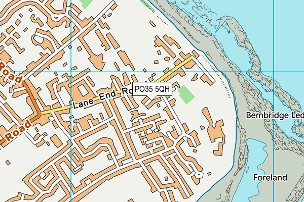 PO35 5QH map - OS VectorMap District (Ordnance Survey) PO35 5QH map - OS VectorMap District (Ordnance Survey)