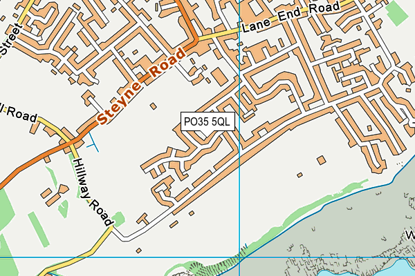 PO35 5QL map - OS VectorMap District (Ordnance Survey) PO35 5QL map - OS VectorMap District (Ordnance Survey)