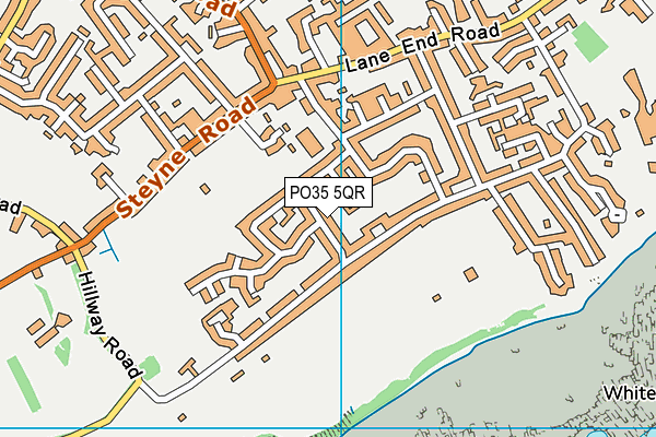 PO35 5QR map - OS VectorMap District (Ordnance Survey) PO35 5QR map - OS VectorMap District (Ordnance Survey)