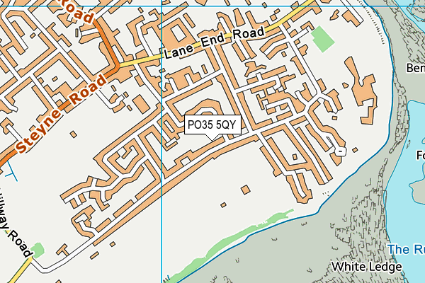PO35 5QY map - OS VectorMap District (Ordnance Survey) PO35 5QY map - OS VectorMap District (Ordnance Survey)