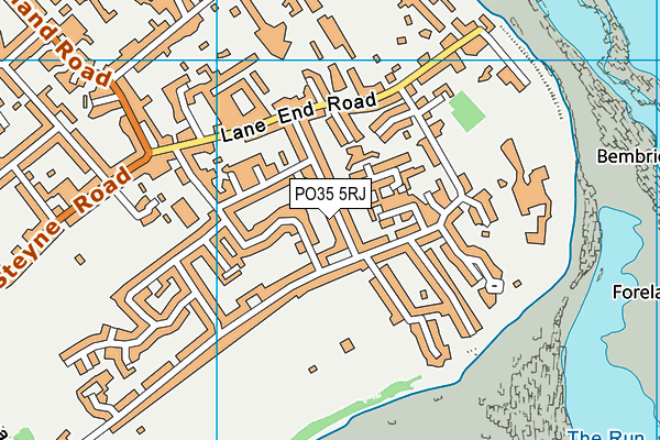 PO35 5RJ map - OS VectorMap District (Ordnance Survey) PO35 5RJ map - OS VectorMap District (Ordnance Survey)