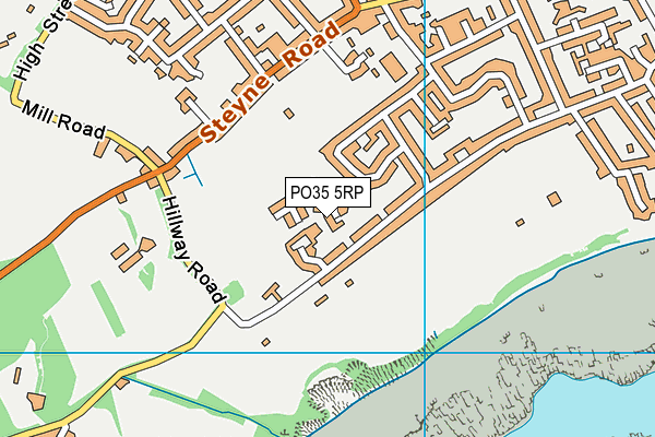 PO35 5RP map - OS VectorMap District (Ordnance Survey) PO35 5RP map - OS VectorMap District (Ordnance Survey)