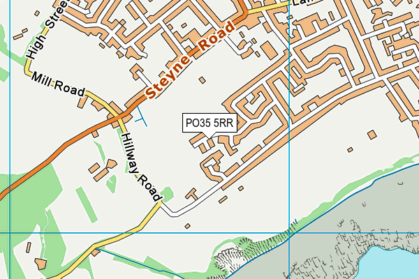 PO35 5RR map - OS VectorMap District (Ordnance Survey) PO35 5RR map - OS VectorMap District (Ordnance Survey)