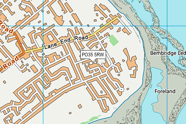 PO35 5RW map - OS VectorMap District (Ordnance Survey) PO35 5RW map - OS VectorMap District (Ordnance Survey)