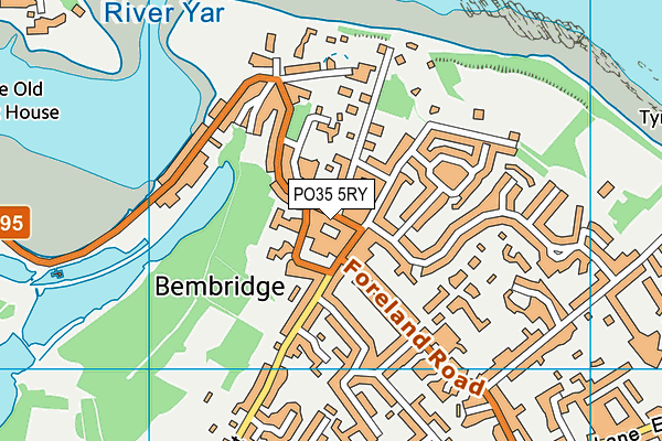 PO35 5RY map - OS VectorMap District (Ordnance Survey) PO35 5RY map - OS VectorMap District (Ordnance Survey)