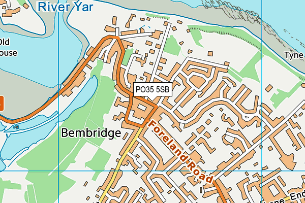 PO35 5SB map - OS VectorMap District (Ordnance Survey) PO35 5SB map - OS VectorMap District (Ordnance Survey)