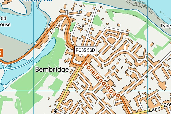 PO35 5SD map - OS VectorMap District (Ordnance Survey) PO35 5SD map - OS VectorMap District (Ordnance Survey)