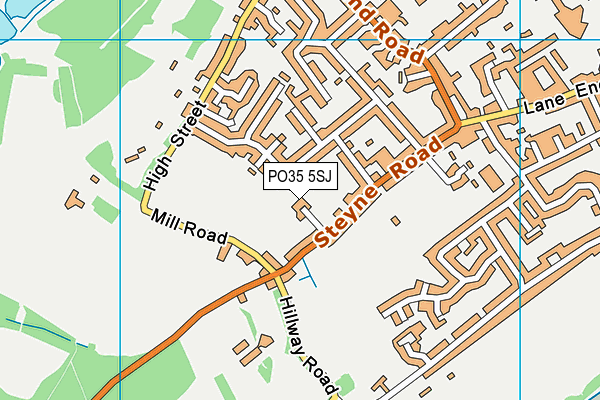 PO35 5SJ map - OS VectorMap District (Ordnance Survey) PO35 5SJ map - OS VectorMap District (Ordnance Survey)