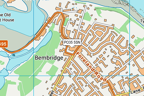 PO35 5SN map - OS VectorMap District (Ordnance Survey) PO35 5SN map - OS VectorMap District (Ordnance Survey)