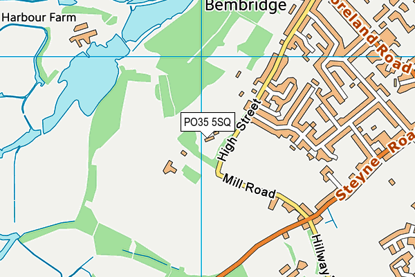 PO35 5SQ map - OS VectorMap District (Ordnance Survey) PO35 5SQ map - OS VectorMap District (Ordnance Survey)