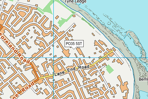 PO35 5ST map - OS VectorMap District (Ordnance Survey) PO35 5ST map - OS VectorMap District (Ordnance Survey)