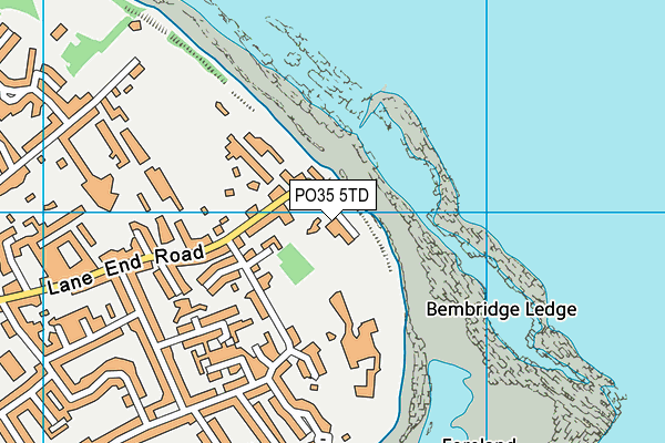 PO35 5TD map - OS VectorMap District (Ordnance Survey) PO35 5TD map - OS VectorMap District (Ordnance Survey)