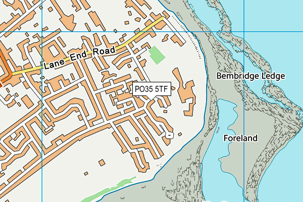 PO35 5TF map - OS VectorMap District (Ordnance Survey) PO35 5TF map - OS VectorMap District (Ordnance Survey)