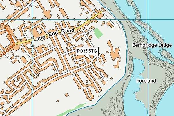 PO35 5TG map - OS VectorMap District (Ordnance Survey) PO35 5TG map - OS VectorMap District (Ordnance Survey)