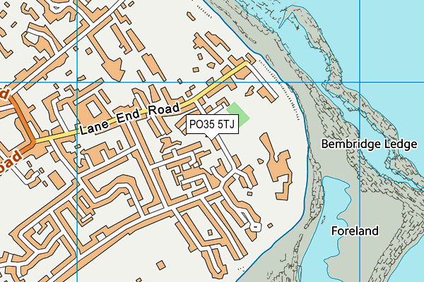PO35 5TJ map - OS VectorMap District (Ordnance Survey) PO35 5TJ map - OS VectorMap District (Ordnance Survey)