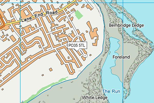 PO35 5TL map - OS VectorMap District (Ordnance Survey) PO35 5TL map - OS VectorMap District (Ordnance Survey)