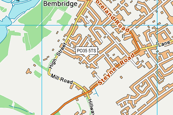 PO35 5TS map - OS VectorMap District (Ordnance Survey) PO35 5TS map - OS VectorMap District (Ordnance Survey)