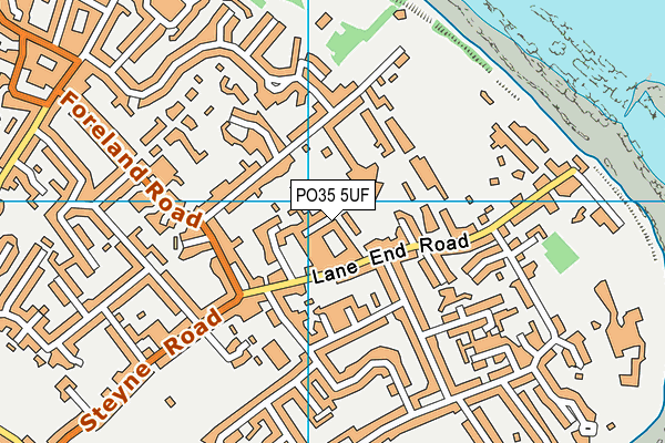 PO35 5UF map - OS VectorMap District (Ordnance Survey) PO35 5UF map - OS VectorMap District (Ordnance Survey)