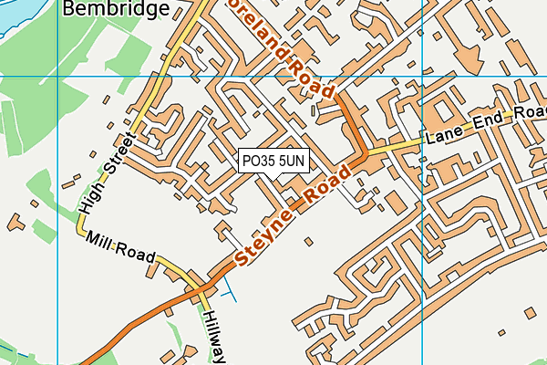 PO35 5UN map - OS VectorMap District (Ordnance Survey) PO35 5UN map - OS VectorMap District (Ordnance Survey)