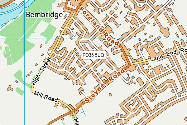 PO35 5UQ map - OS VectorMap District (Ordnance Survey) PO35 5UQ map - OS VectorMap District (Ordnance Survey)