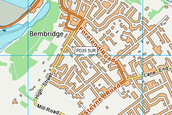 PO35 5UR map - OS VectorMap District (Ordnance Survey) PO35 5UR map - OS VectorMap District (Ordnance Survey)