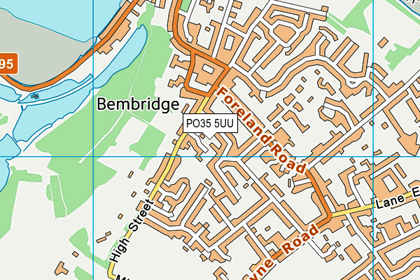 PO35 5UU map - OS VectorMap District (Ordnance Survey) PO35 5UU map - OS VectorMap District (Ordnance Survey)
