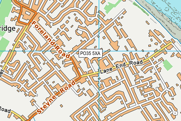 PO35 5XA map - OS VectorMap District (Ordnance Survey) PO35 5XA map - OS VectorMap District (Ordnance Survey)