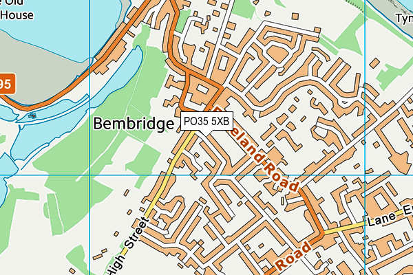 PO35 5XB map - OS VectorMap District (Ordnance Survey) PO35 5XB map - OS VectorMap District (Ordnance Survey)