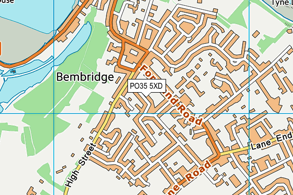 PO35 5XD map - OS VectorMap District (Ordnance Survey) PO35 5XD map - OS VectorMap District (Ordnance Survey)