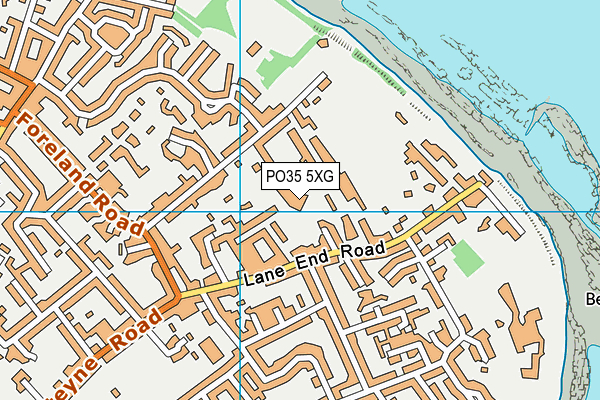 PO35 5XG map - OS VectorMap District (Ordnance Survey) PO35 5XG map - OS VectorMap District (Ordnance Survey)