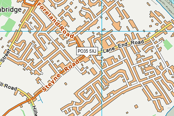 PO35 5XJ map - OS VectorMap District (Ordnance Survey) PO35 5XJ map - OS VectorMap District (Ordnance Survey)