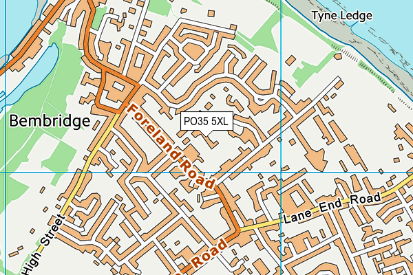PO35 5XL map - OS VectorMap District (Ordnance Survey) PO35 5XL map - OS VectorMap District (Ordnance Survey)
