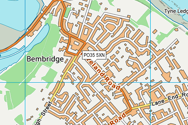 PO35 5XN map - OS VectorMap District (Ordnance Survey) PO35 5XN map - OS VectorMap District (Ordnance Survey)