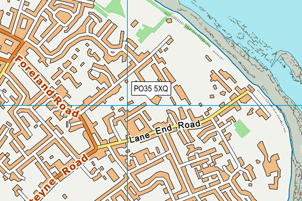 PO35 5XQ map - OS VectorMap District (Ordnance Survey) PO35 5XQ map - OS VectorMap District (Ordnance Survey)