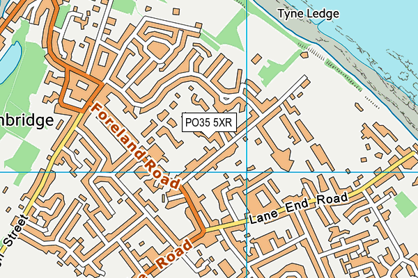 PO35 5XR map - OS VectorMap District (Ordnance Survey) PO35 5XR map - OS VectorMap District (Ordnance Survey)