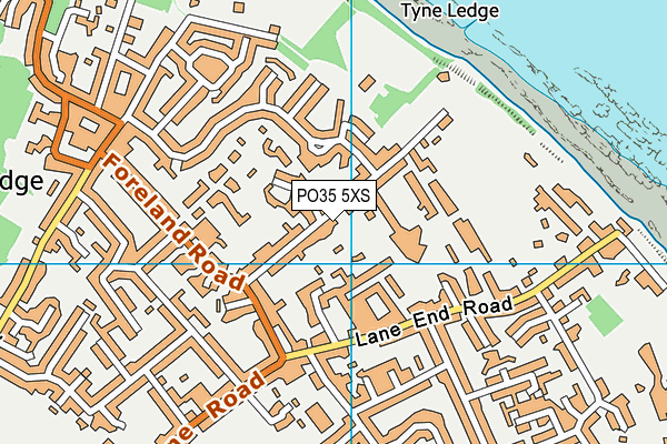 PO35 5XS map - OS VectorMap District (Ordnance Survey) PO35 5XS map - OS VectorMap District (Ordnance Survey)