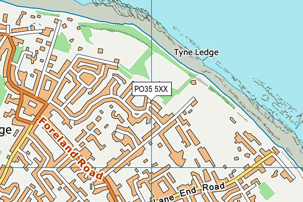PO35 5XX map - OS VectorMap District (Ordnance Survey) PO35 5XX map - OS VectorMap District (Ordnance Survey)