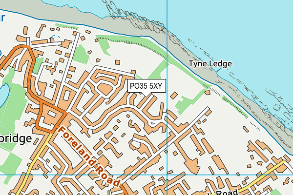 PO35 5XY map - OS VectorMap District (Ordnance Survey) PO35 5XY map - OS VectorMap District (Ordnance Survey)