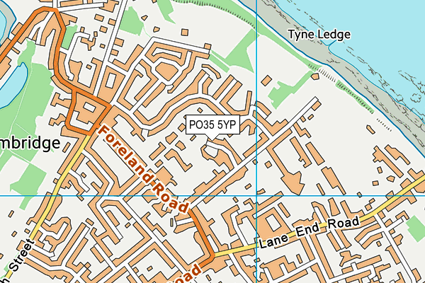 PO35 5YP map - OS VectorMap District (Ordnance Survey) PO35 5YP map - OS VectorMap District (Ordnance Survey)