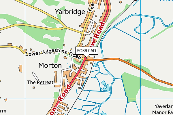PO36 0AD map - OS VectorMap District (Ordnance Survey) PO36 0AD map - OS VectorMap District (Ordnance Survey)