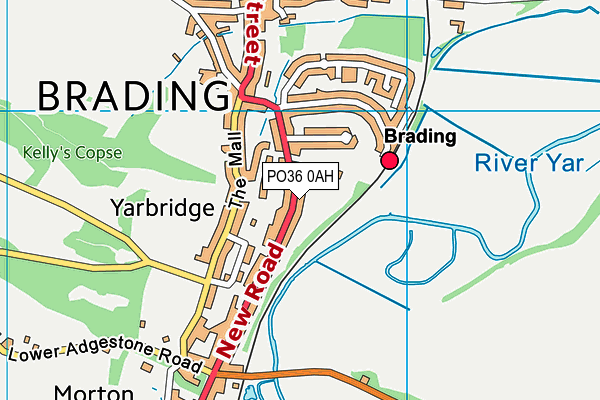 PO36 0AH map - OS VectorMap District (Ordnance Survey) PO36 0AH map - OS VectorMap District (Ordnance Survey)