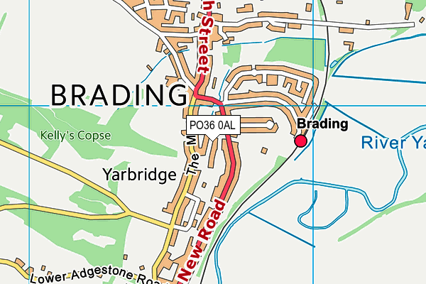 PO36 0AL map - OS VectorMap District (Ordnance Survey) PO36 0AL map - OS VectorMap District (Ordnance Survey)